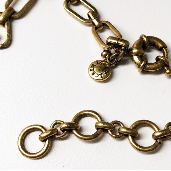 J. Crew Tortoise Shell Crystal Statement Necklace - Picture 8 of 8